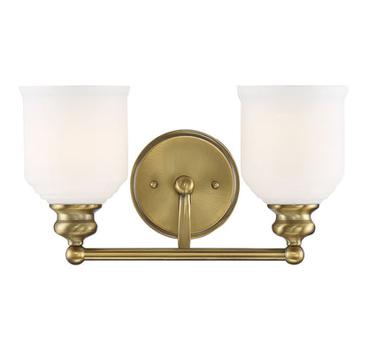 Savoy House Melrose 2-Light Bath Vanity Warm Brass