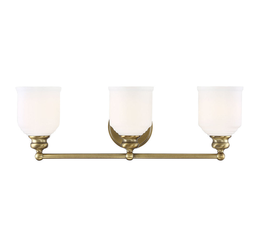 Savoy House Melrose 3-Light Bath Vanity Warm Brass