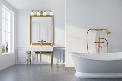 Melrose Bath Vanity Light, 4-Light, Polished Chrome