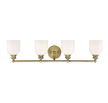 Savoy House Melrose 4-Light Bath Vanity Warm Brass