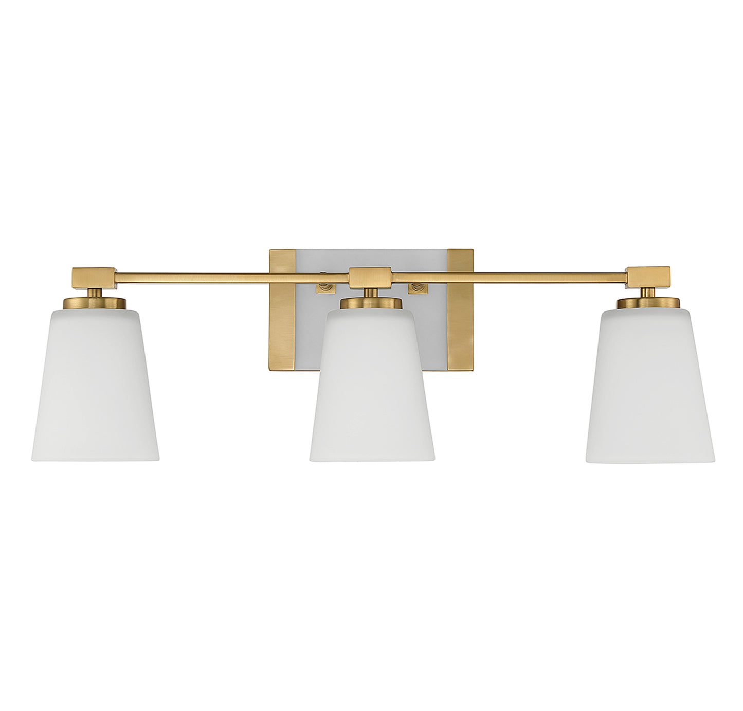 Darby 3-Light Bathroom Vanity Light in Warm Brass