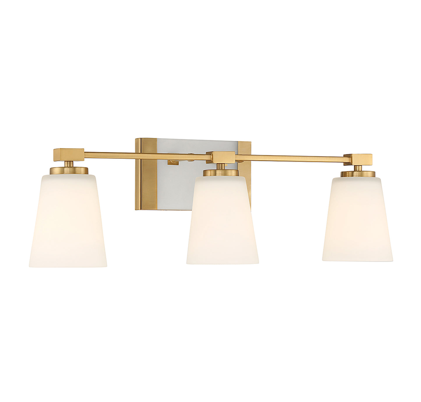 Darby 3-Light Bathroom Vanity Light in Warm Brass