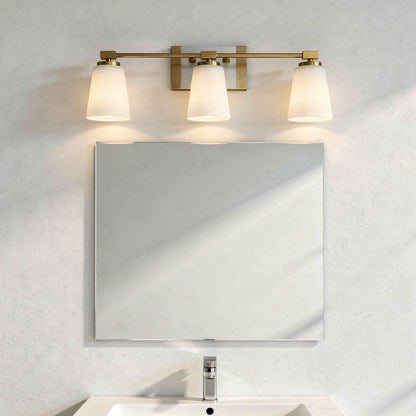 Darby 3-Light Bathroom Vanity Light in Warm Brass