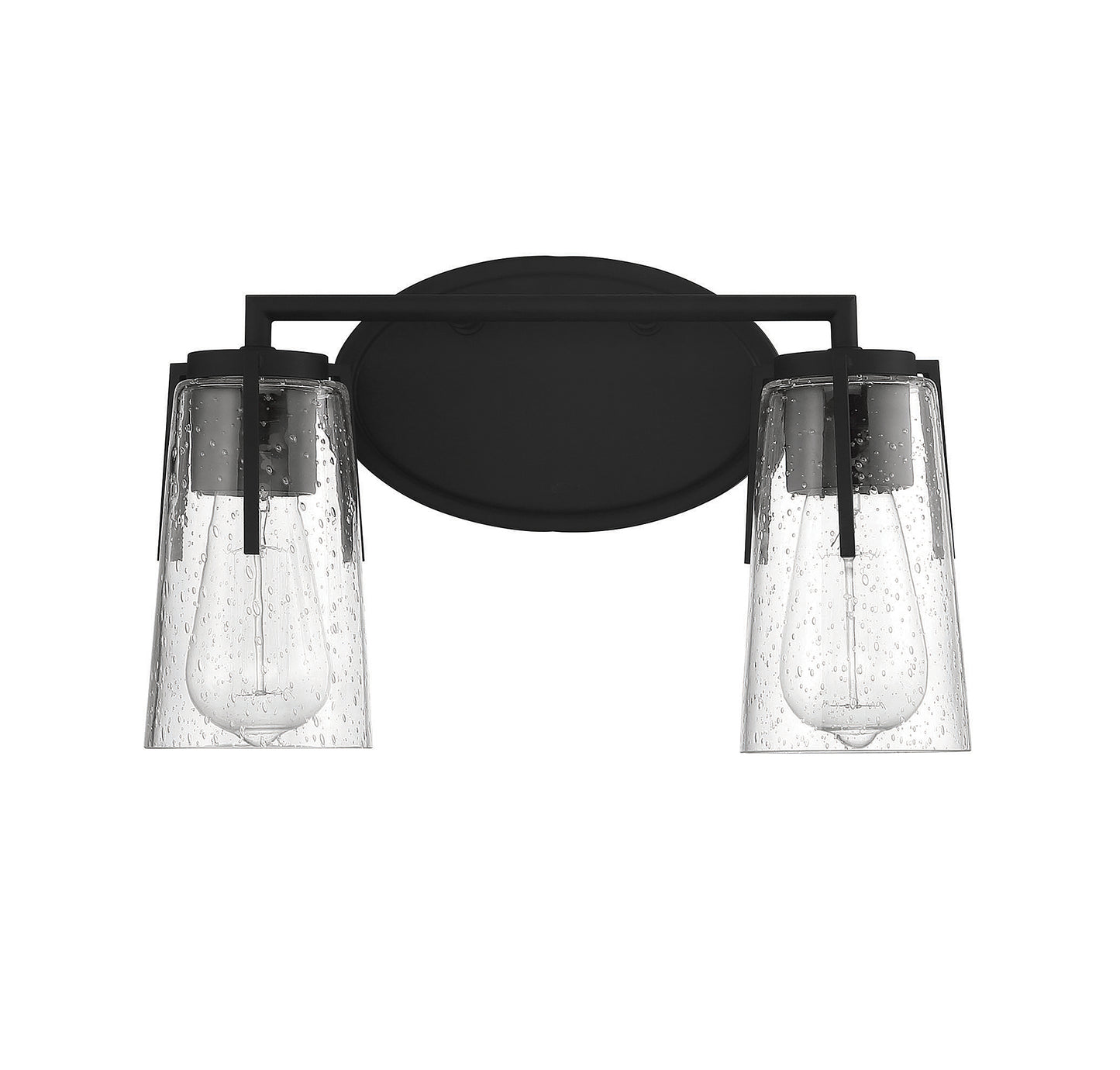 Sacremento 2-Light Bathroom Vanity Light in Satin Nickel