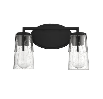 Sacremento 2-Light Bathroom Vanity Light in Satin Nickel