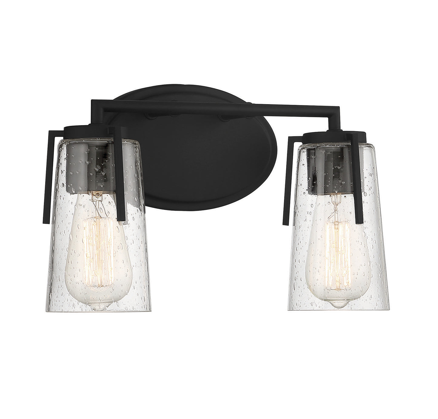 Sacremento 2-Light Bathroom Vanity Light in Satin Nickel