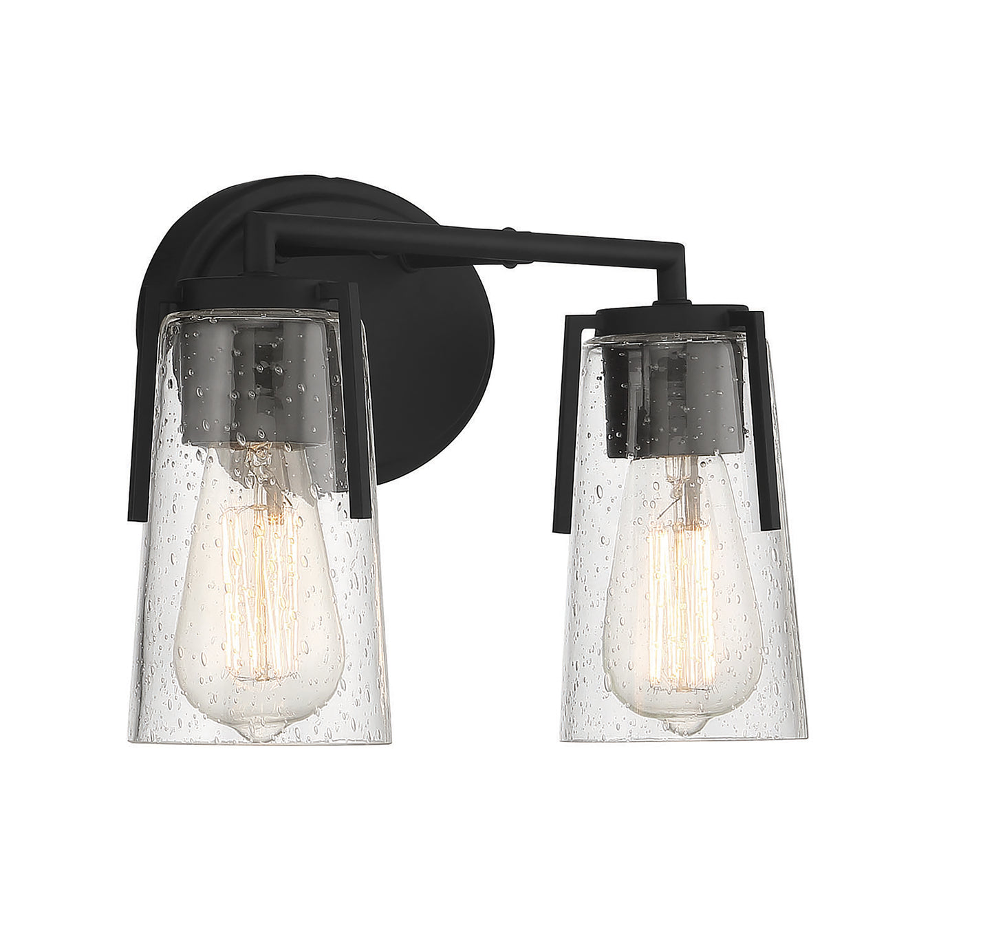 Sacremento 2-Light Bathroom Vanity Light in Satin Nickel