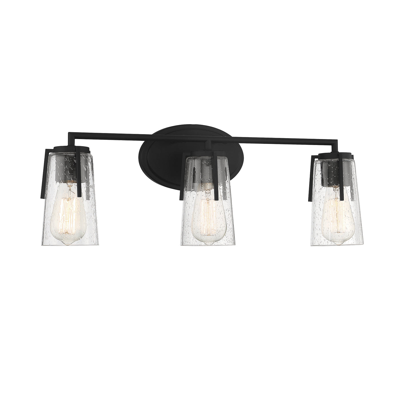 Sacremento 3-Light Bathroom Vanity Light in Black