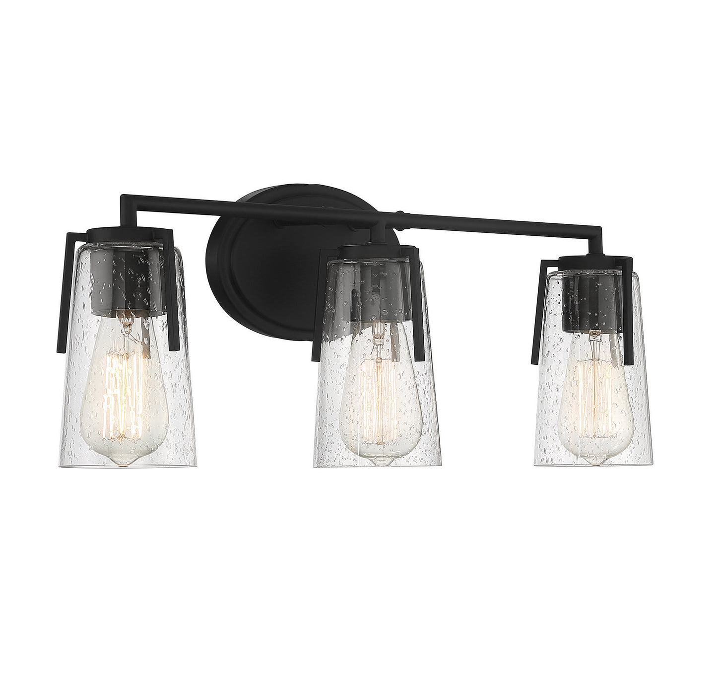 Sacremento 3-Light Bathroom Vanity Light in Black