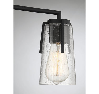 Sacremento 3-Light Bathroom Vanity Light in Black