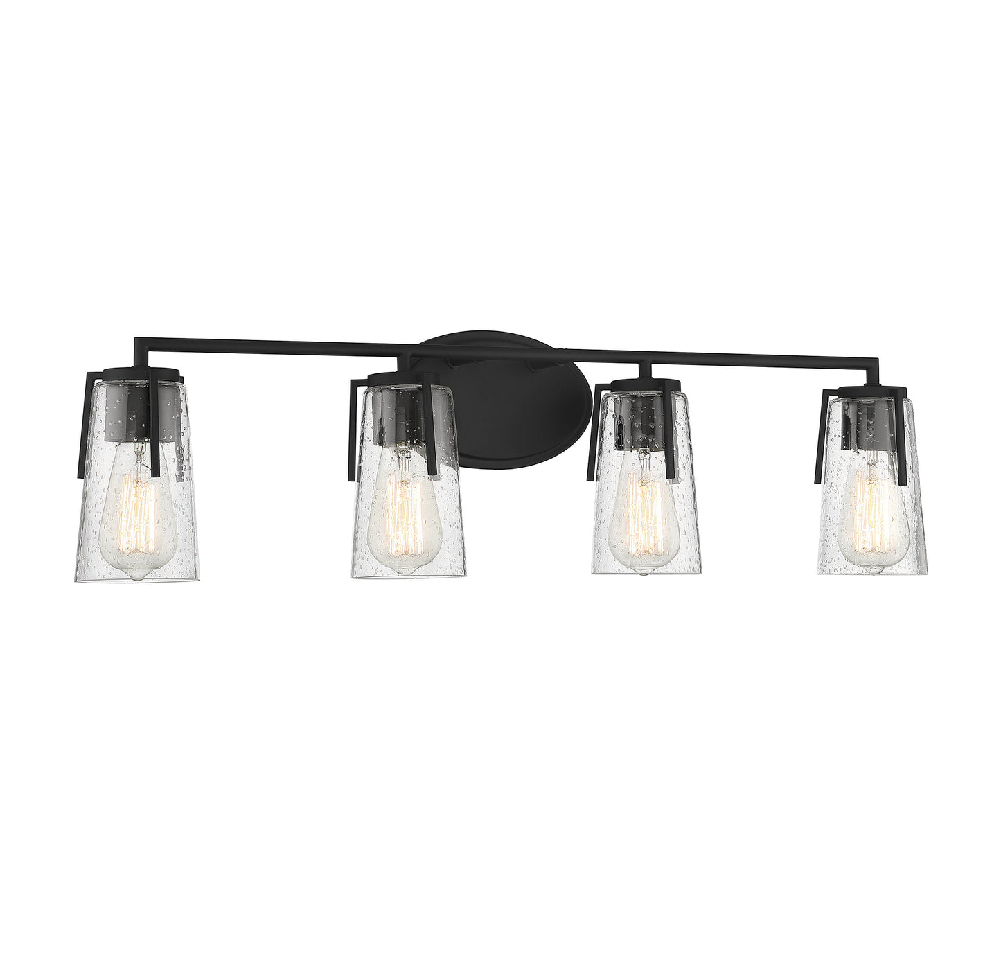 Sacremento 4-Light Bathroom Vanity Light in Satin Nickel