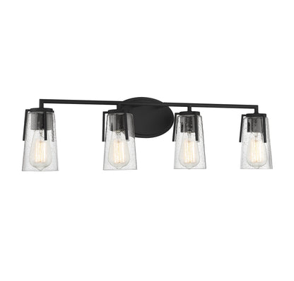 Sacremento 4-Light Bathroom Vanity Light in Satin Nickel