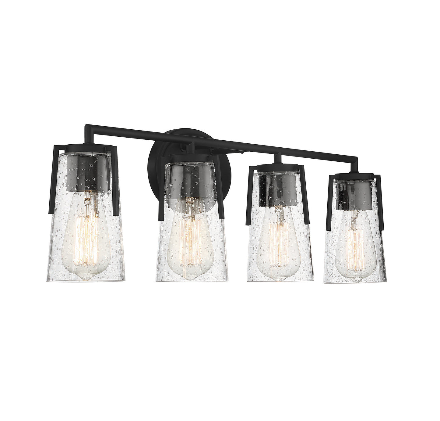 Sacremento 4-Light Bathroom Vanity Light in Satin Nickel