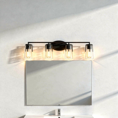 Sacremento 4-Light Bathroom Vanity Light in Satin Nickel