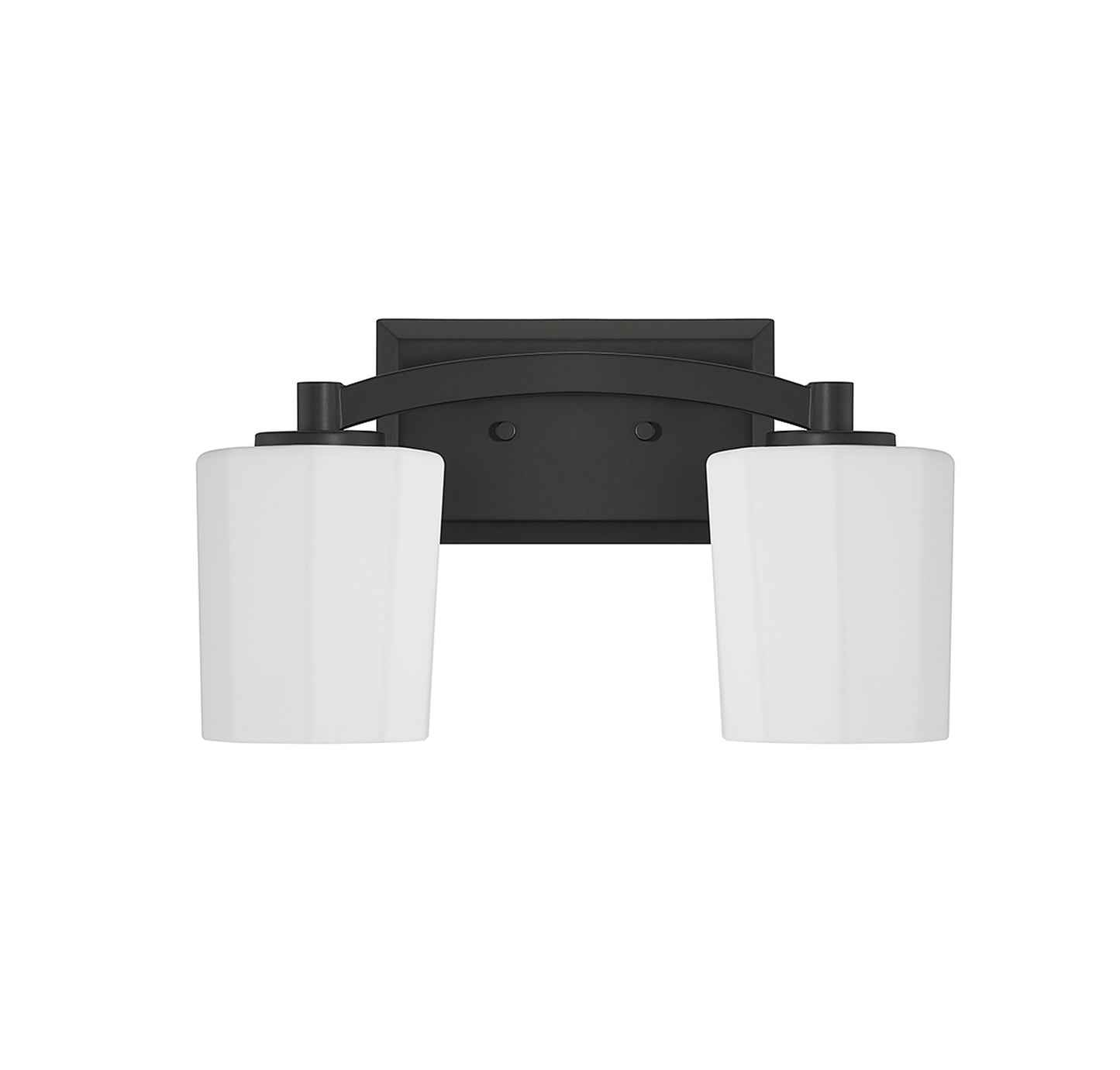 Whitney 2-Light Bathroom Vanity Light in Warm Brass