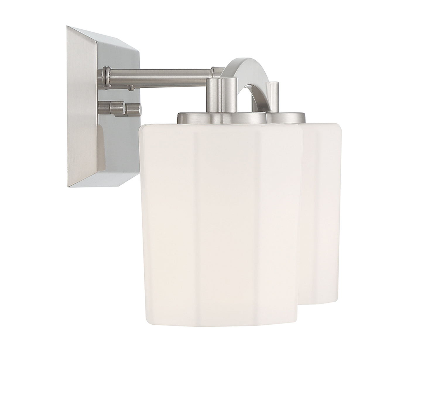 Whitney 2-Light Bathroom Vanity Light in Warm Brass
