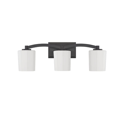 Whitney 3-Light Bathroom Vanity Light in Warm Brass