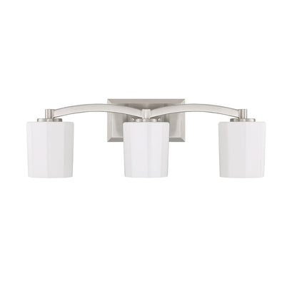 Whitney 3-Light Bathroom Vanity Light in Warm Brass