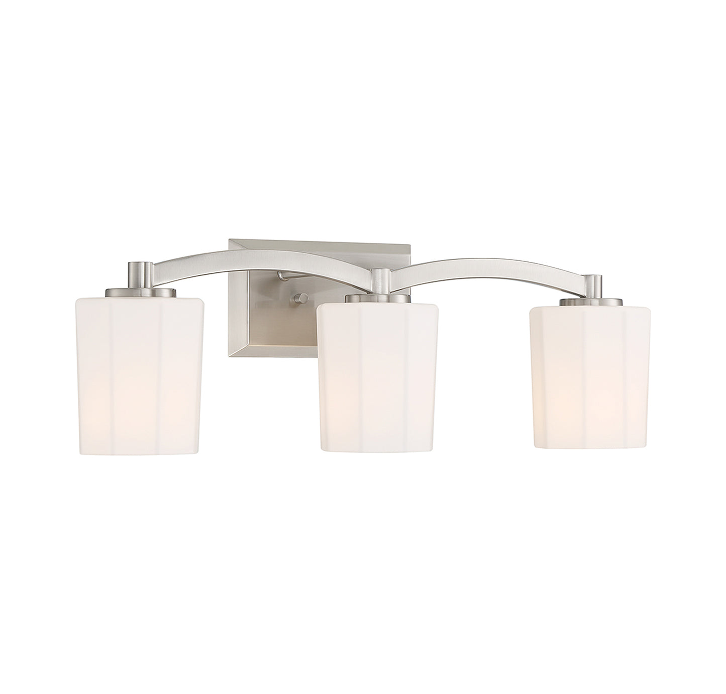 Whitney 3-Light Bathroom Vanity Light in Warm Brass