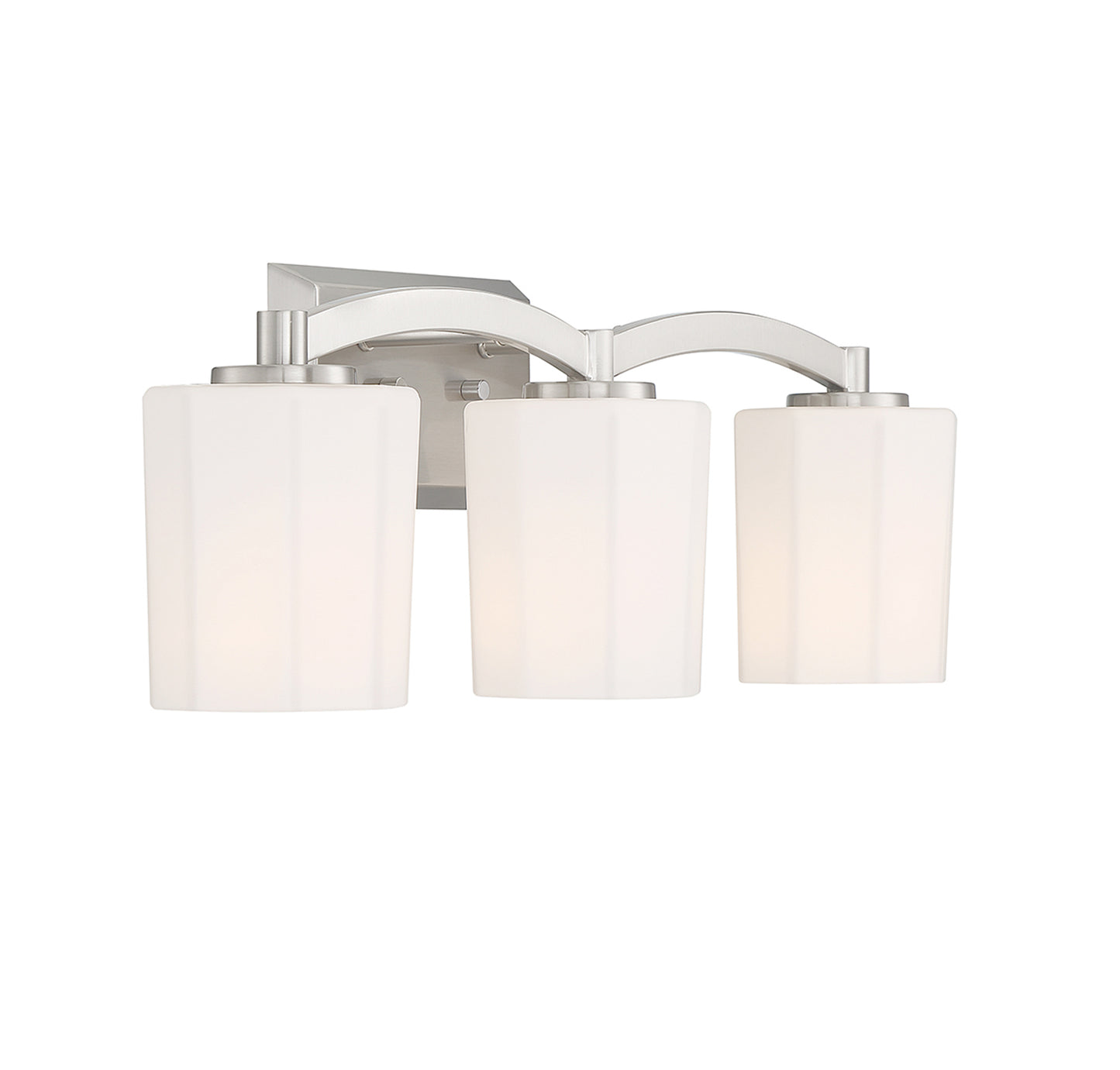 Whitney 3-Light Bathroom Vanity Light in Warm Brass