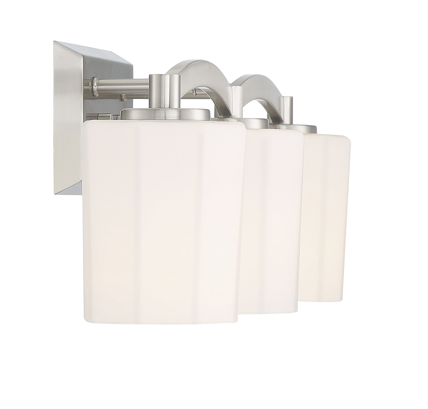 Whitney 3-Light Bathroom Vanity Light in Warm Brass
