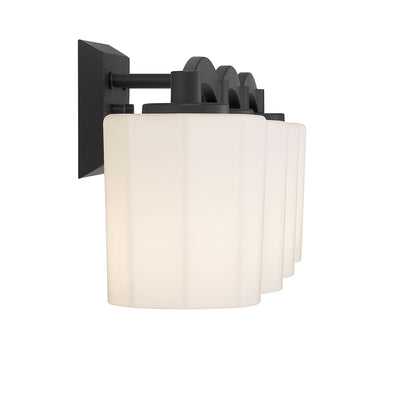 Whitney 4-Light Bathroom Vanity Light in Warm Brass