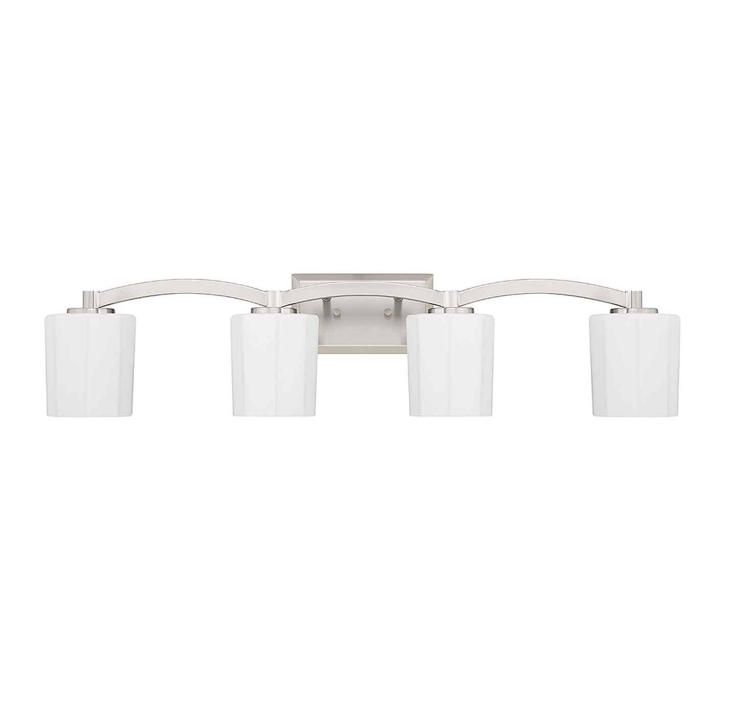 Whitney 4-Light Bathroom Vanity Light in Warm Brass