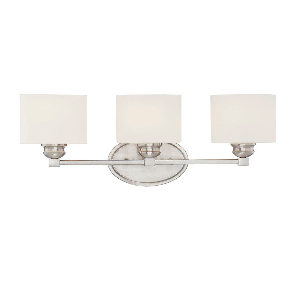 Savoy House Kane 3-Light Bath Vanity Satin Nickel