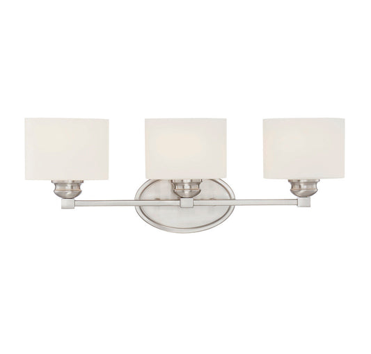 Savoy House Kane 3-Light Bath Vanity Satin Nickel