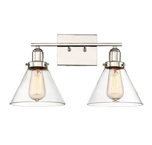 Savoy House Drake 2-Light Bath Vanity Polished Nickel