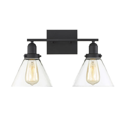 Savoy House Drake 2-Light Bath Vanity Black