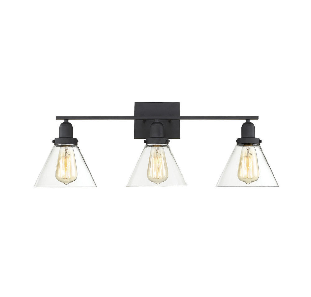 Savoy House Drake 3-Light Bath Vanity Black