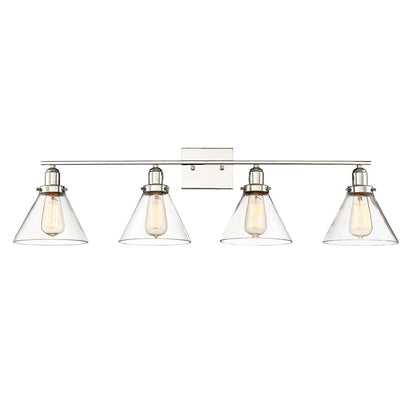 Savoy House Drake 4-Light Bath Vanity Polished Nickel