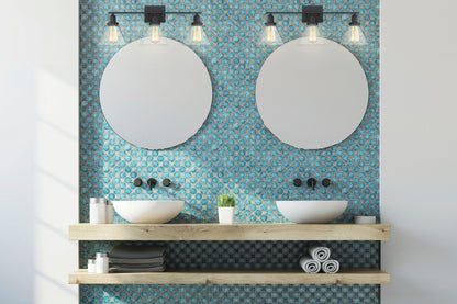 Drake Bath Vanity Light, 3-Light, Black, Glass Shade, 28.5"W Savoy House (8-9130-3-BK 1N3VX)