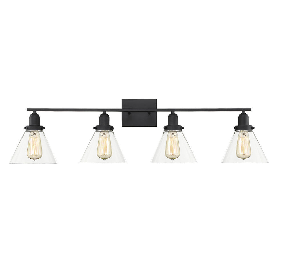 Savoy House Drake 4-Light Bath Vanity Black