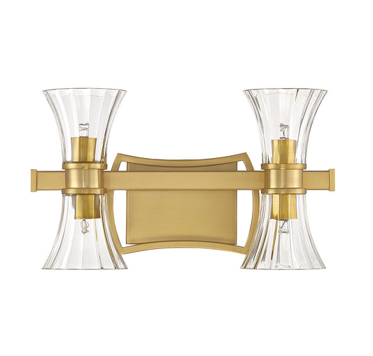 Bennington 4-Light Bathroom Vanity Light in Warm Brass