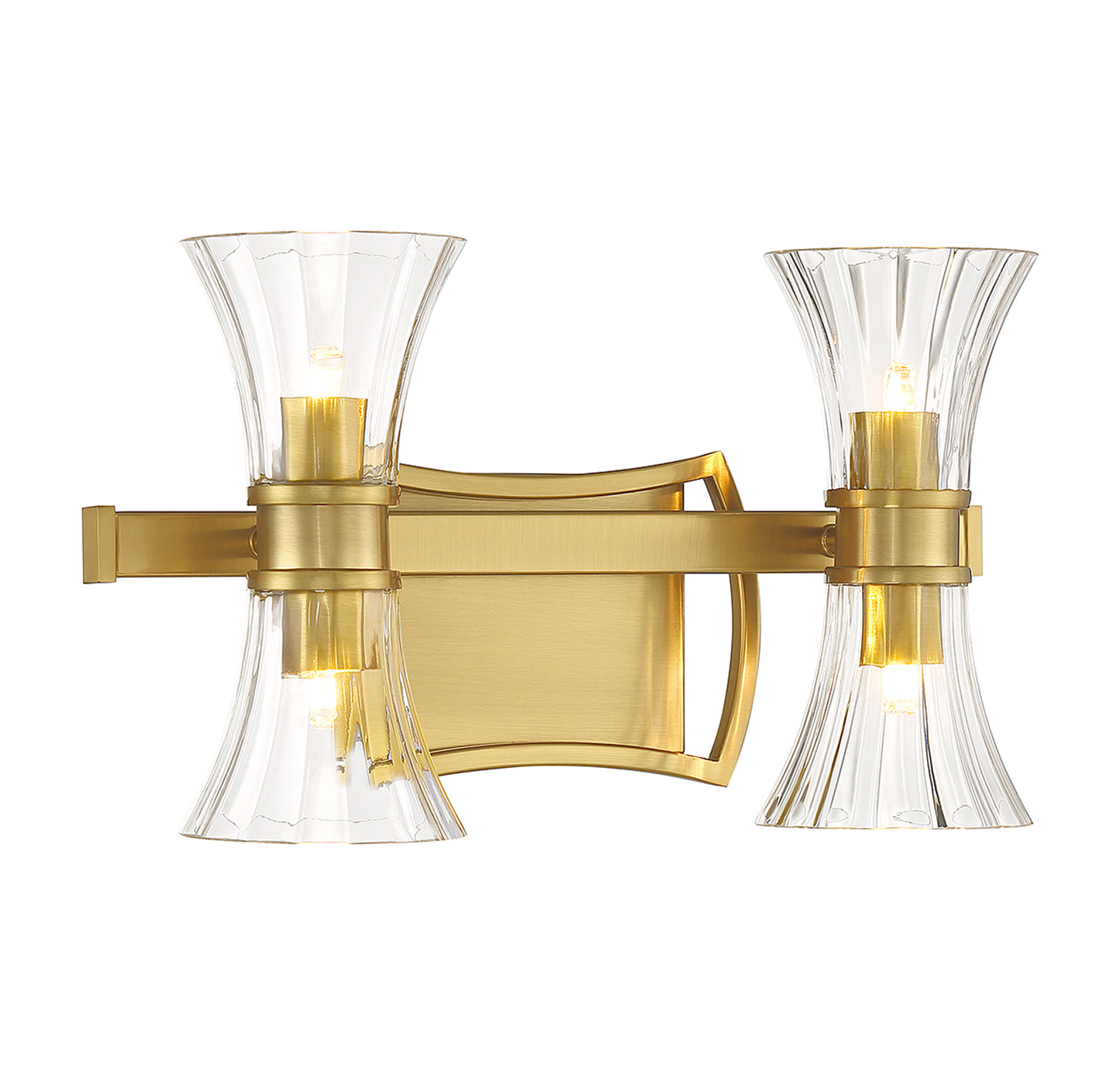 Bennington 4-Light Bathroom Vanity Light in Warm Brass