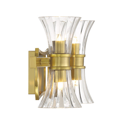 Bennington 4-Light Bathroom Vanity Light in Warm Brass