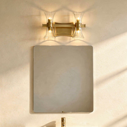 Bennington 4-Light Bathroom Vanity Light in Warm Brass