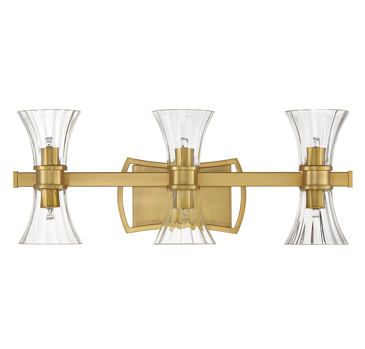 Bennington 6-Light Bathroom Vanity Light in Warm Brass
