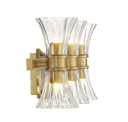 Bennington 6-Light Bathroom Vanity Light in Warm Brass