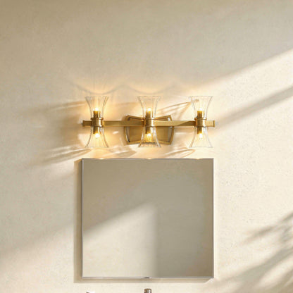 Bennington 6-Light Bathroom Vanity Light in Warm Brass