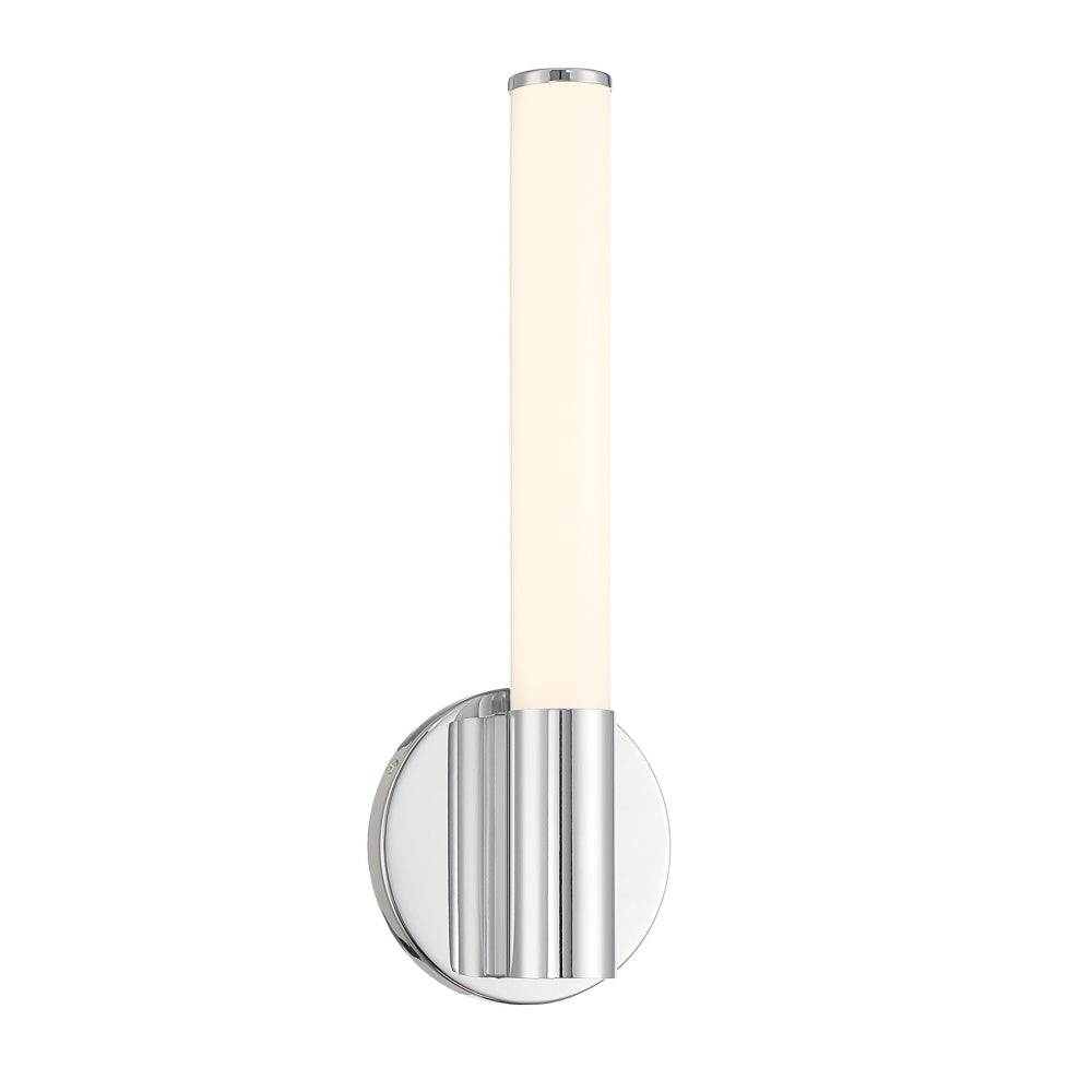 Savoy House Connor 14" Mini Tube LED Cylinder Vanity Light - Chrome
