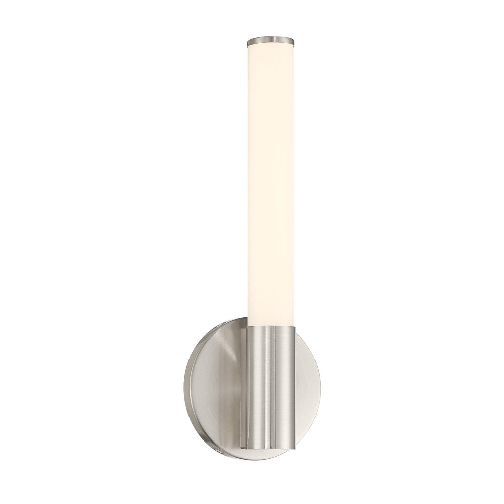 Savoy House Connor 14" Mini Tube LED Cylinder Vanity Light - Satin Nickel