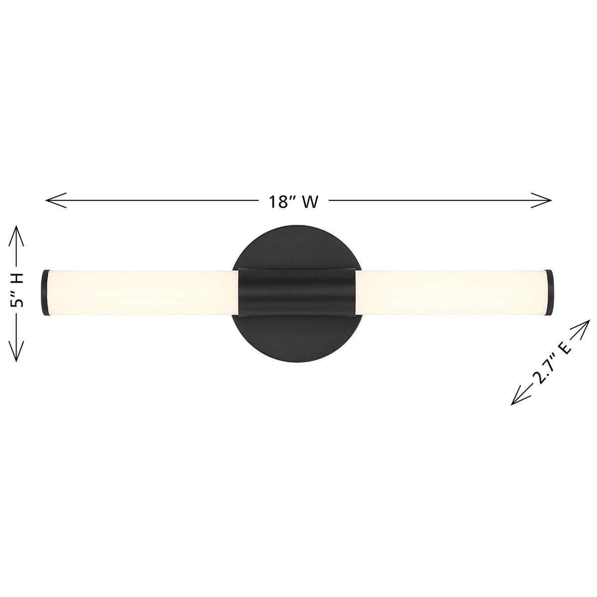 Connor 18" Mini Tube LED Cylinder Vanity Light