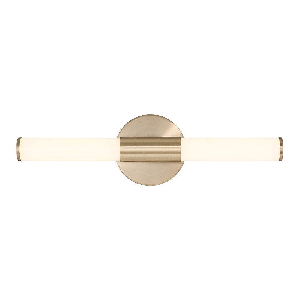 Savoy House Connor 18" Mini Tube LED Cylinder Vanity Light - Brass