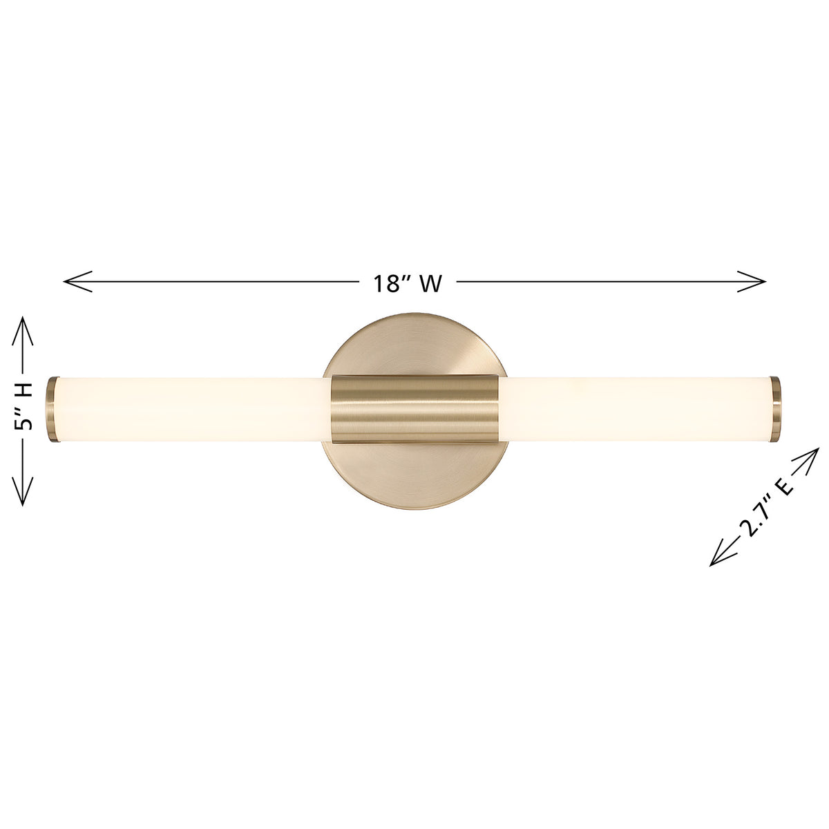 Connor 18" Mini Tube LED Cylinder Vanity Light