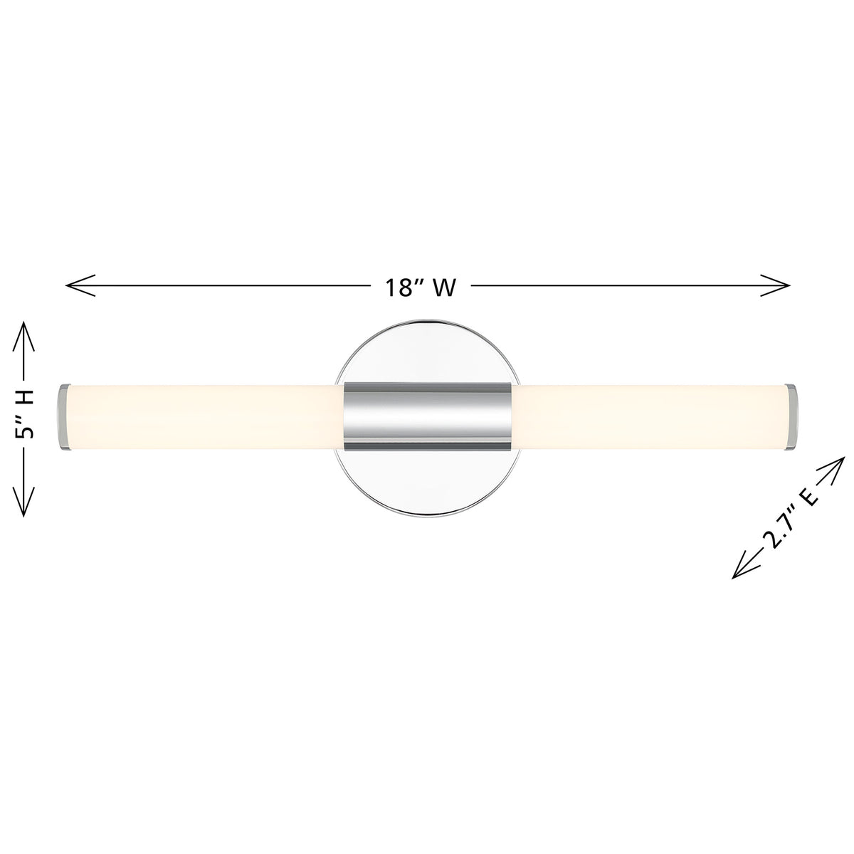 Connor 18" Mini Tube LED Cylinder Vanity Light