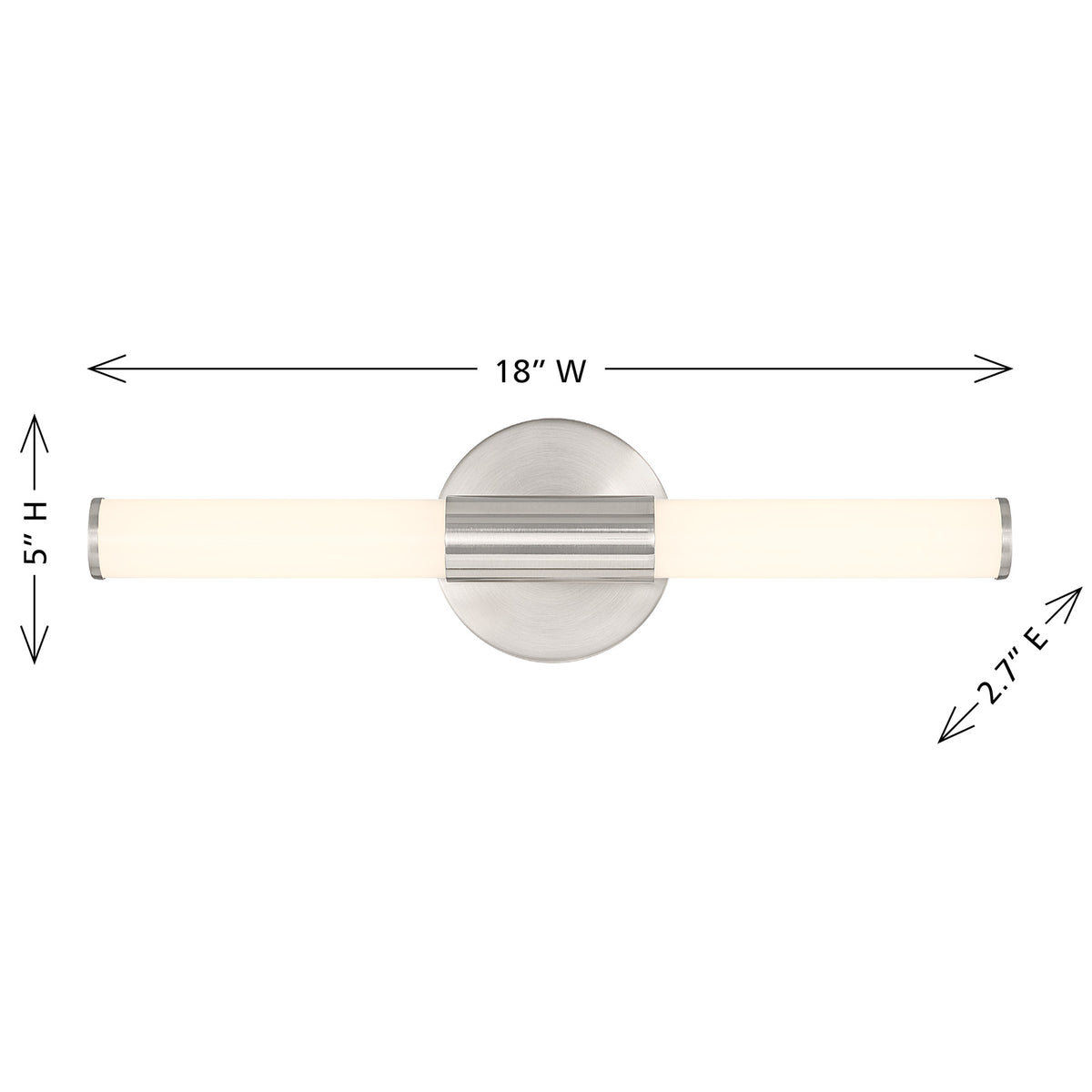 Connor 18" Mini Tube LED Cylinder Vanity Light