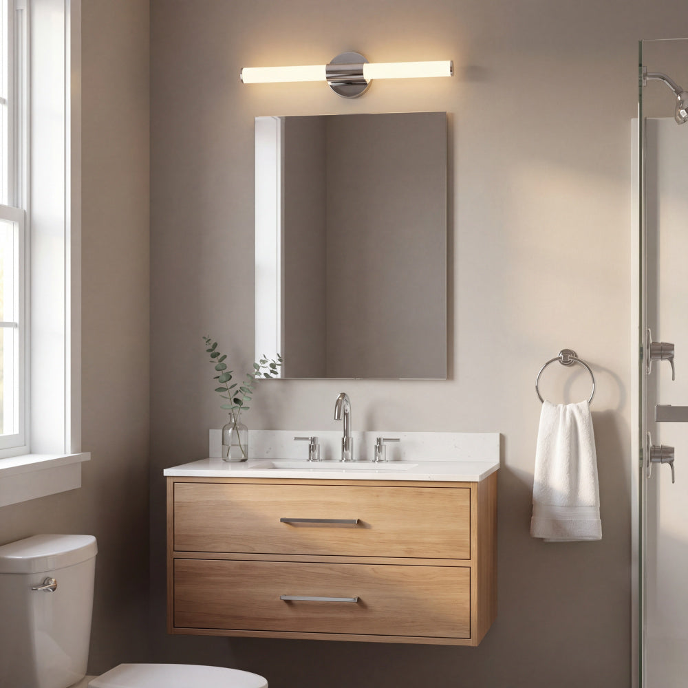 Savoy House Connor 24" Mini Tube LED Cylinder Vanity Light - Chrome